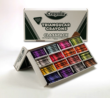 Crayola Triangular Anti-roll Crayons