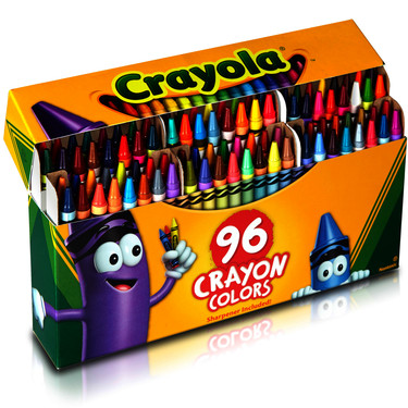 96 Crayons Hinged Top Box - Crayola